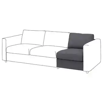 IKEA Vimle Bezug Sitzelement, Gunnared mittelgrau Angebot