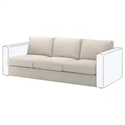 IKEA Vimle Bezug Sitzelement 3, Gunnared beige Angebot