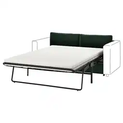 IKEA Vimle bezug 2er-bettsofaelement, djuparp dunkelgrün Angebot