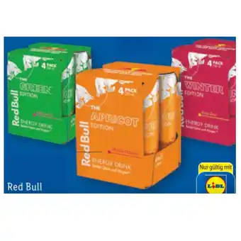 Lidl Red bull energy drink versch. sorten lidl 0.25 liter 1 dose Angebot