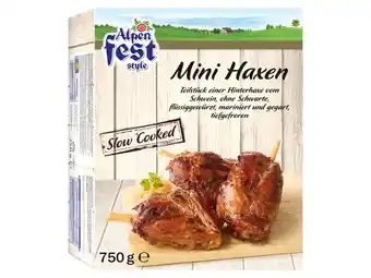 Lidl Alpenfest mini-haxen lidl 750 gramm 1 packung Angebot