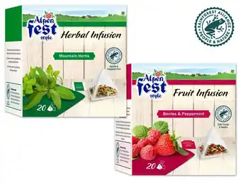 Lidl Alpenfest früchte- oder kräutertee versch. sorten lidl 20 stück 1 packung Angebot