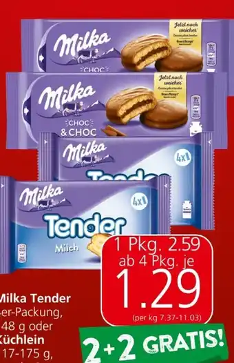 Spar Tender milch Angebot