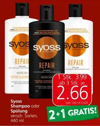 Spar Shampoo Angebot