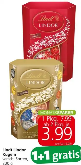 Spar Lindor kugel Angebot