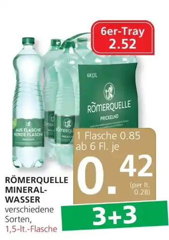 SPAR Gourmet Mineralwasser Angebot