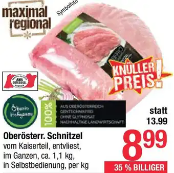 Maximarkt Oberösterr. Schnitzel Angebot