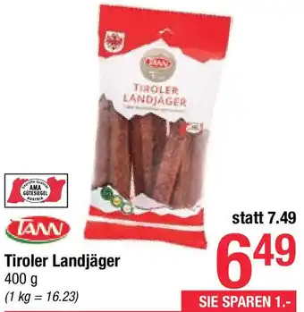 Maximarkt Tiroler Landjäger Angebot