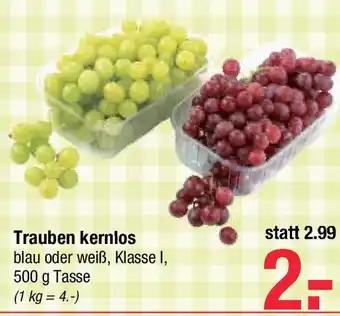 Maximarkt Trauben kernlos Angebot