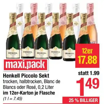 Maximarkt Henkell Piccolo Sekt Angebot