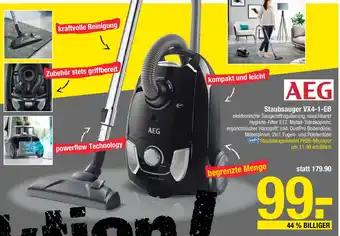 Maximarkt AEG Staubsauger VX4-1-EB Angebot