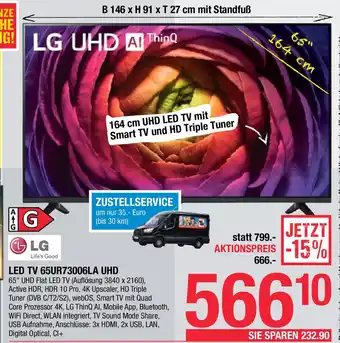 Maximarkt LG LED TV 65UR73006LA UHD Angebot
