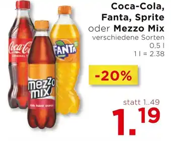 Unimarkt Coca-Cola, Fanta, Sprite oder Mezzo Mix Angebot