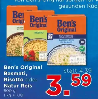 Unimarkt Ben's Original Basmati, Risotto oder Natur Reis 500 g Angebot