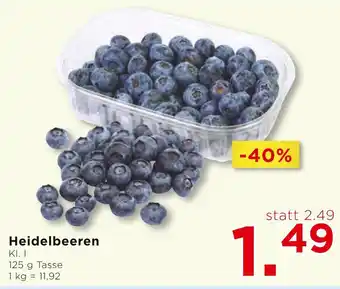 Unimarkt Heidelbeeren Angebot
