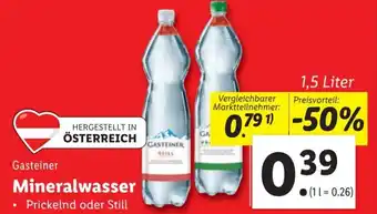 Lidl Mineralwasser 1.5L Angebot