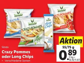 Lidl Vendo Crazy Pommes oder Long Chips Angebot