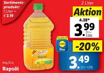 Lidl Rapsöl 1L Angebot