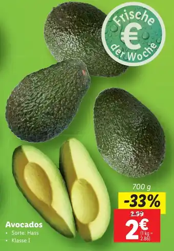 Lidl Avocados 700g Angebot
