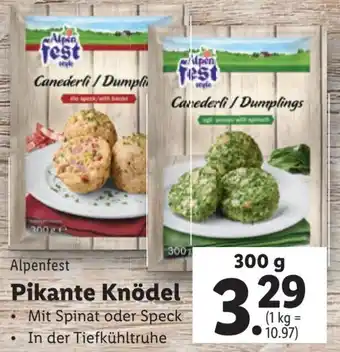 Lidl Alpenfest Pikante Knödel 300g Angebot