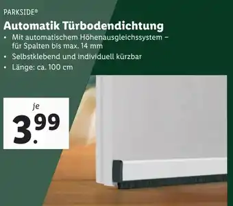 Lidl PARKSIDE Automatik Türbodendichtung Angebot