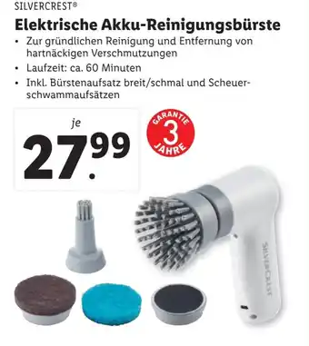 Lidl SILVERCREST Elektrische Akku-Reinigungsbürste Angebot