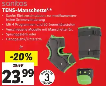 Lidl sanitas TENS-Manschette Angebot