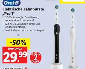 Lidl Oral-B Elektrische Zahnbürste „Pro 1 Angebot