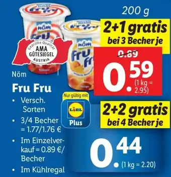 Lidl Nöm Fru Fru 200g Angebot