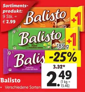 Lidl Balisto 185g Angebot
