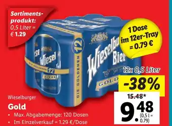 Lidl Wieselburger Gold 12x0.5L Angebot