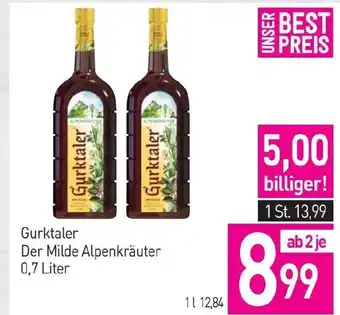 Sutterlüty Gurktaler Der Milde Alpenkräuter 0.7 Liter Angebot