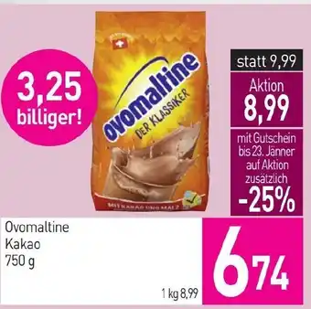 Sutterlüty Ovomaltine Kakao 750g Angebot