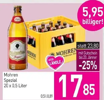 Sutterlüty Mohren Spezial 20 x 0.5 Liter Angebot