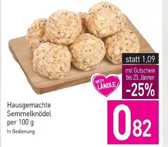 Sutterlüty Hausgemachte Semmelknödel per 100 g Angebot