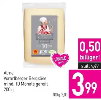 Sutterlüty Alma Vorarlberger Bergkäse mind. 10 Monate gereift 200 g Angebot