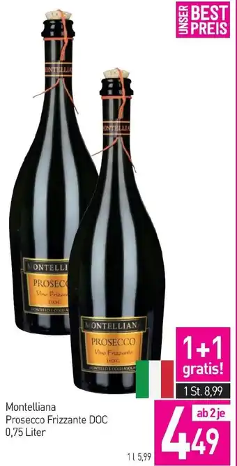 Sutterlüty Montelliana Prosecco Frizzante DOC 0.75 Liter Angebot