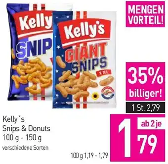 Sutterlüty Kelly's Snips & Donuts 100 g - 150 g Angebot
