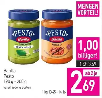 Sutterlüty Barilla Pesto 190g-200g Angebot