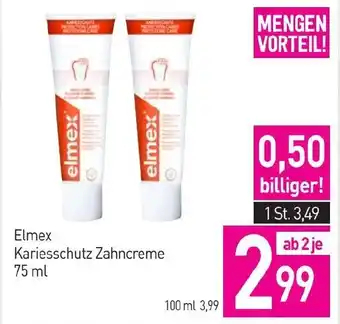 Sutterlüty Elmex Kariesschutz Zahncreme 75 ml Angebot