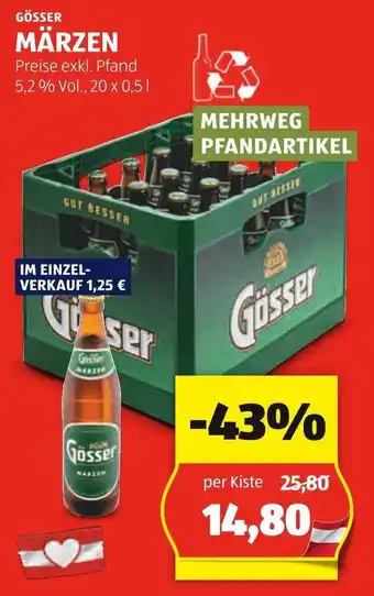 Hofer GÖSSER MÄRZEN per Kiste Angebot
