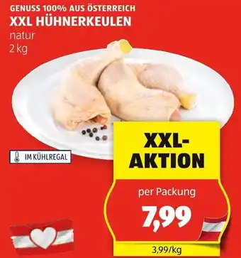 Hofer XXL HÜHNERKEULEN natur 2 kg Angebot