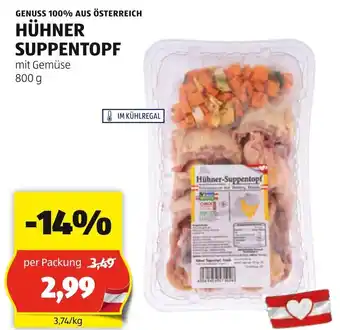 Hofer HÜHNER SUPPENTOPF 800g Angebot