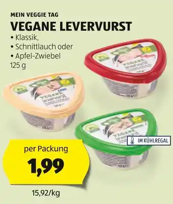 Hofer MEIN VEGGIE TAG VEGANE LEVERVURST 125g Angebot