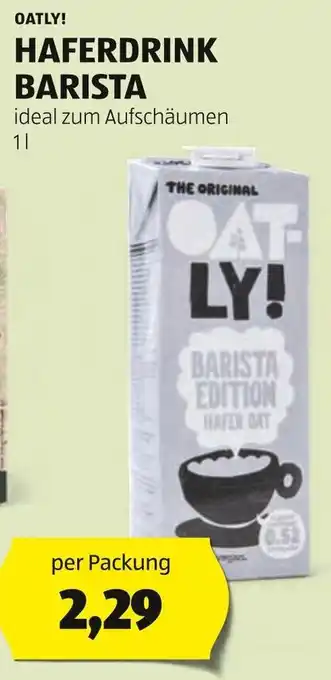 Hofer OATLY! HAFERDRINK BARISTA 1L Angebot