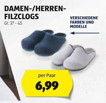 Hofer DAMEN-/HERREN-FILZCLOGS Angebot