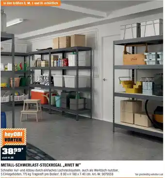 OBI METALL-SCHWERLAST-STECKREGAL „RIVET M Angebot