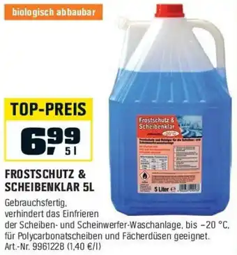 OBI FROSTSCHUTZ & SCHEIBENKLAR 5L Angebot