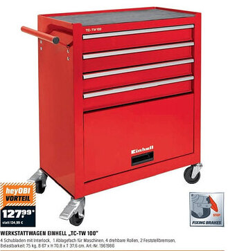 OBI WERKSTATTWAGEN EINHELL „TC-TW 100 Angebot