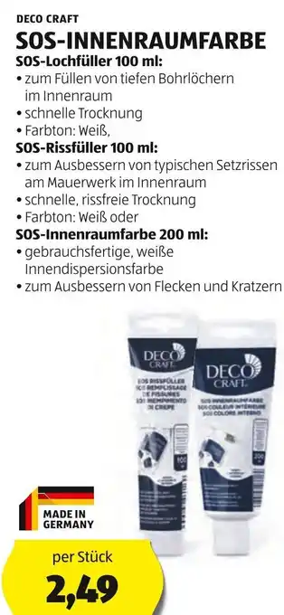 Hofer DECO CRAFT SOS-INNENRAUMFARBE Angebot